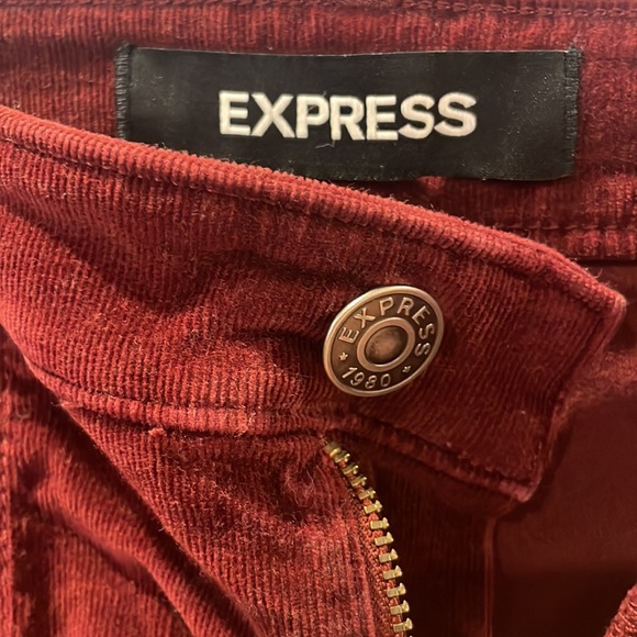 Express High Rise Velvet Shorts - Picture 3 of 4